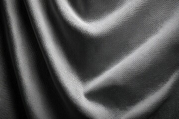 Abstract Image of Shimmering Silken Fabric with Contrasting Shadows and Light Reflecting Surfaces