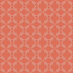 Delicate Floral Lattice Seamless Pattern