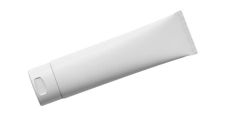Blank White Cosmetic Tube for Skincare Products.