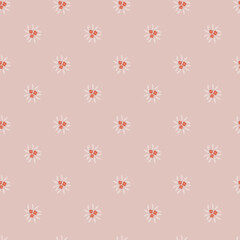 Soft Pink Mini Floral Pattern