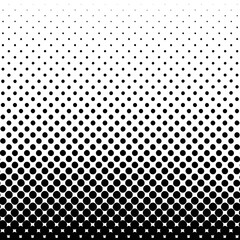 Minimalist Halftone Black & White Dot Pattern Background - Fading Gradient