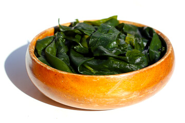 Pile of fresh wakame seaweed.