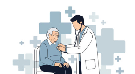 Medical Examination and Caring Aches for Senior Patients With Professional Medical Assistance