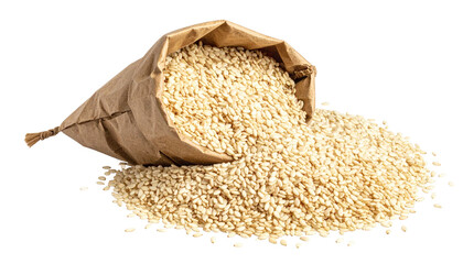 Culinary ingredient sesame seeds kitchen food home isolated on transparent background