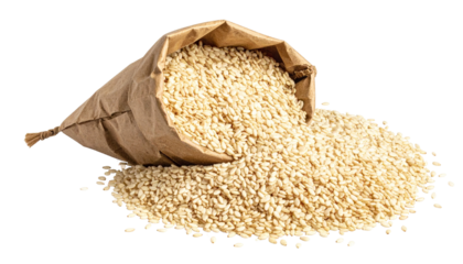 Culinary ingredient sesame seeds kitchen food home isolated on transparent background