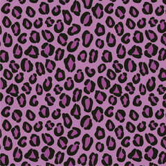Purple Leopard Print Seamless Texture