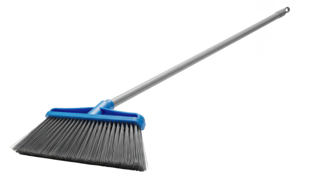Modern Blue And Grey Broom For Household Cleaning