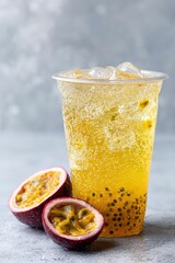 Cafe-Style Passion Fruit Fizz