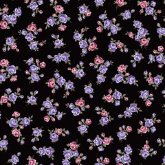 A collection of rose materials ideal for textile design,