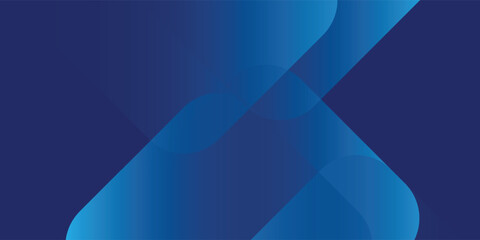 Abstract blue background with glowing geometric lines. Modern blue gradient square shape design. vector