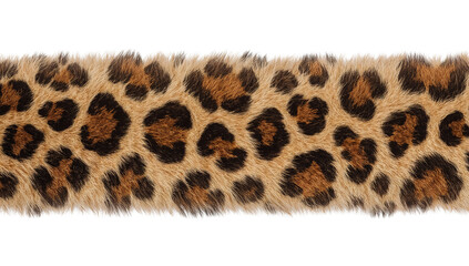 Leopard fur pattern closeup, seamless animal print texture with realistic brown and black spots for fashion and design trends