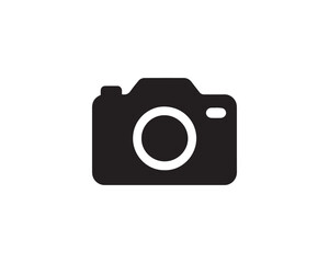 Camera app icon silhouette vector design illustration.