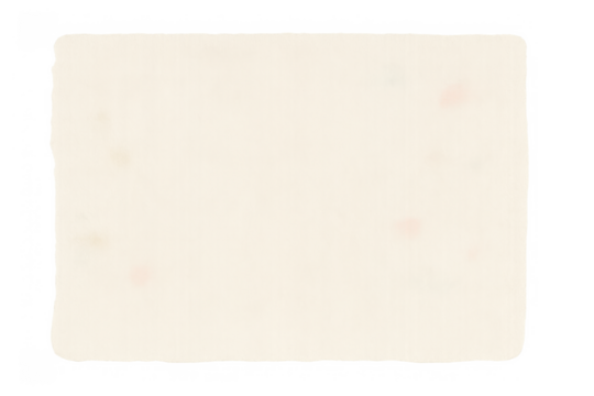 Old paper sheet texture with rough edges, vintage background or frame, empty blank page with transparent backdrop