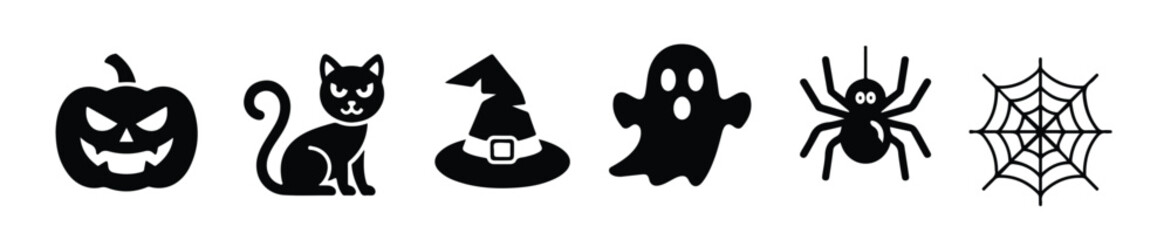 Halloween Icons Set for Design vector illustration