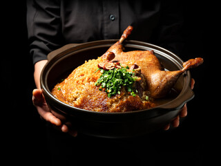 Whole Duck Soup with Medicinal Herbs