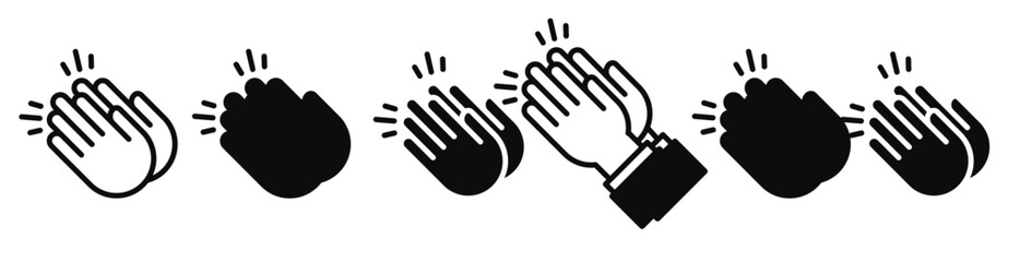 Hands Clapping vector illustration.