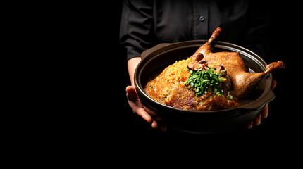 Whole Duck Soup with Medicinal Herbs
