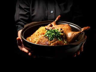 Whole Duck Soup with Medicinal Herbs