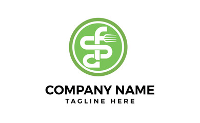 Obraz premium Food logo design template