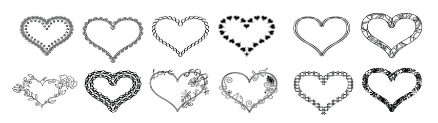 heartframe vector illustration