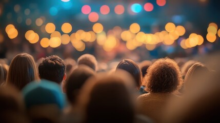 A diverse group of individuals attentively listens from their seats in a conference hall, immersed in a session filled with insights and discussions.
