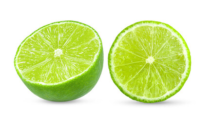 Fototapeta premium lime isolated on transparent png ( image from camera )