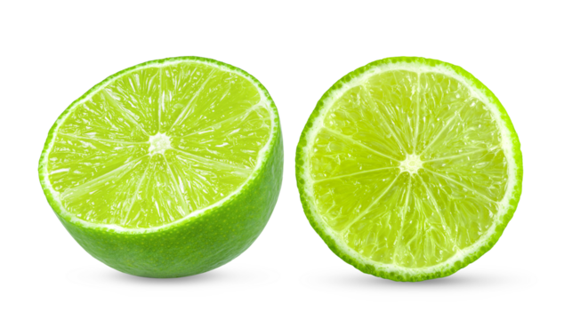 lime isolated on transparent png ( image from camera )