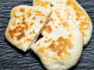 Handmade bread on a plate