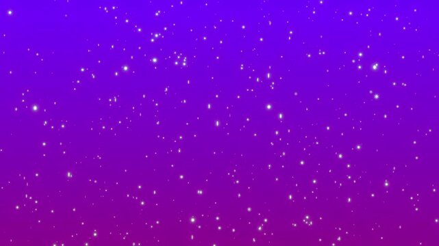 Sparkling glowing stars isolated on green background. 4K Keylight Animation.