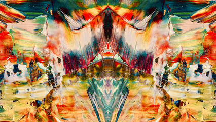 Abstract art background . Hand painting artwork on canvas .