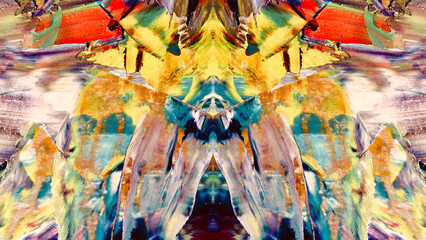 Fototapeta premium Abstract art background . Hand painting artwork on canvas .