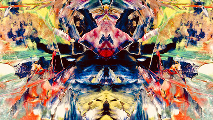 Abstract art background . Hand painting artwork on canvas .