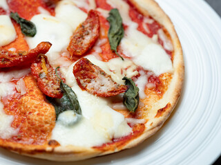 Margherita Pizza on a Plate