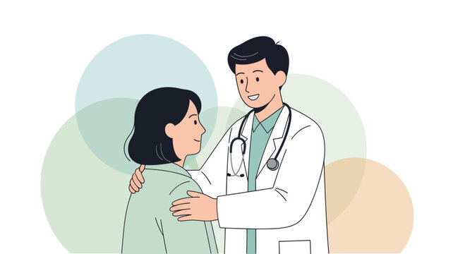 Medical Professional Comforting Patient With Compassion And Providing Supportive Encouragement