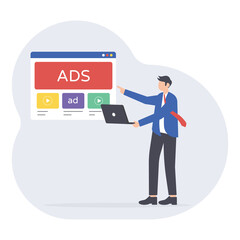 Digital advertising PNG File On Transparent Background 