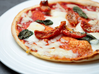 Margherita Pizza on a Plate
