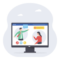 Online Conference PNG File On Transparent Background 