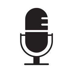Tall Soundwave Microphone Logo Showing Powerful Podcast Signal Expression