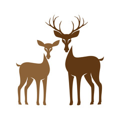 Deer logo icon design