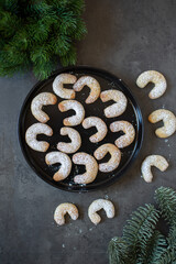 Christmas cookies with festive decoration
