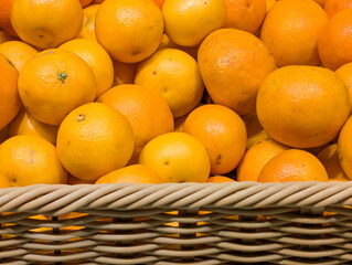 Tangerines in a basket