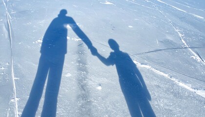 Shadows of Connection - A Moment of Unity and Support.