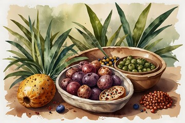 Traditional bush tucker foods