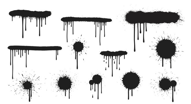 Graffiti dripping paint spray paint drips street art,  spatters and splatter backgrounds