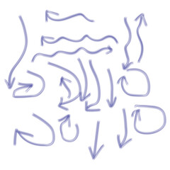 Hand Drawn Sketch Arrow Set Doodle Clipart