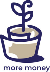 Minimalist financial logo
