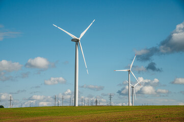 Fototapeta premium wind turbine in the wind