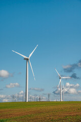 Fototapeta premium wind turbine in the wind