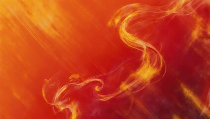 Abstract fiery swirls of orange and yellow, resembling smoke or flames.