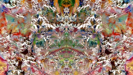 Abstract art background . Hand painting artwork on canvas .